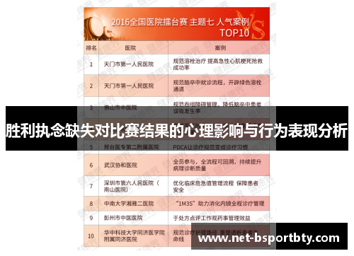 胜利执念缺失对比赛结果的心理影响与行为表现分析