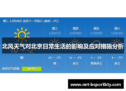 北风天气对北京日常生活的影响及应对措施分析