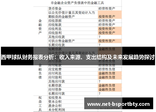 西甲球队财务报表分析：收入来源、支出结构及未来发展趋势探讨